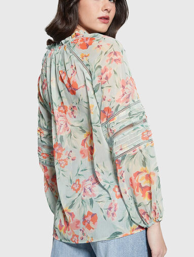 GILDA blouse with sheer effect - 3