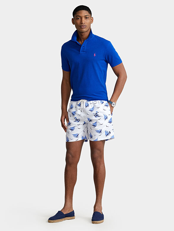 Beach shorts with sea elements - 4