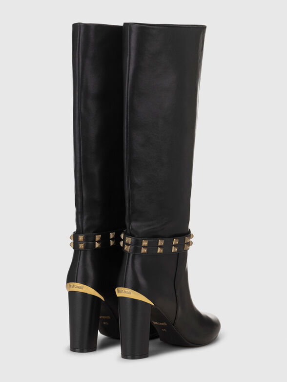 Leather boots with metal details - 3