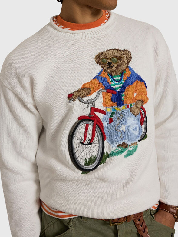 Sweater with Polo Bear embroidery - 4