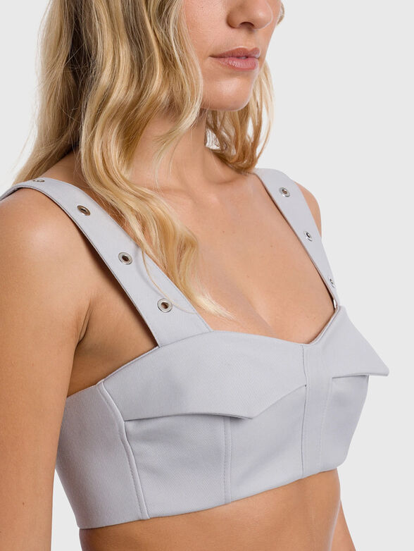 Wool-blend top with studs - 4