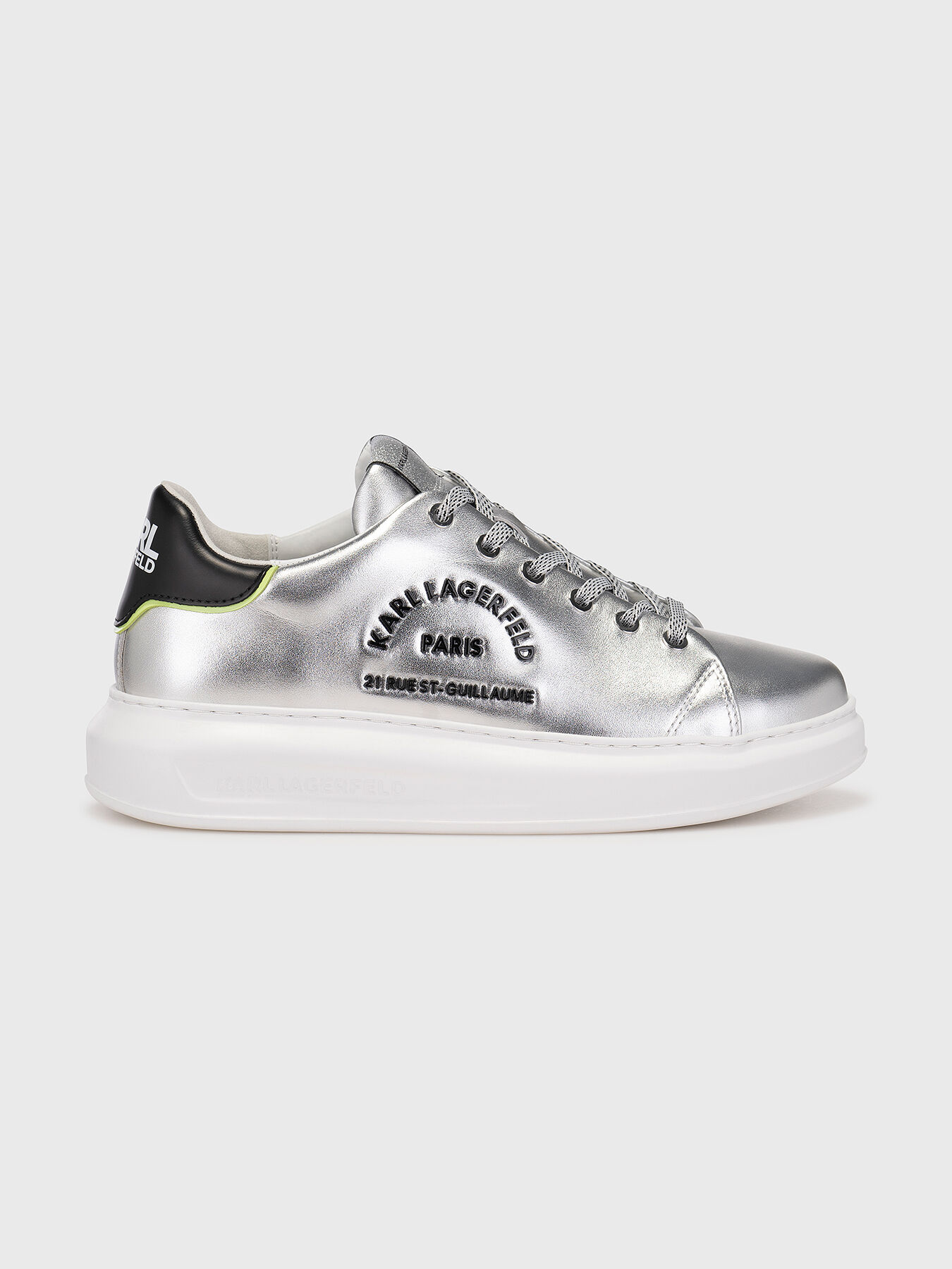 KAPRI silver sports shoes brand Karl Lagerfeld Globalbrandsstore en