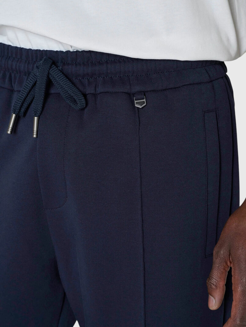 Cotton-blend athletic trousers - 3