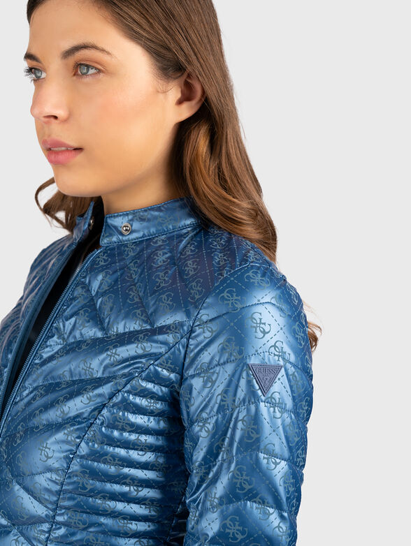 Quilted jacket with 4G logo print - 4