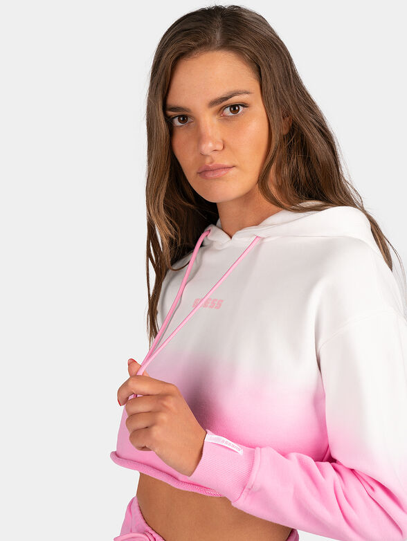ANISE cropped sweatshirt with ombre effect - 4