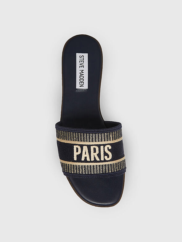 KNOX slippers with gold accents - 6