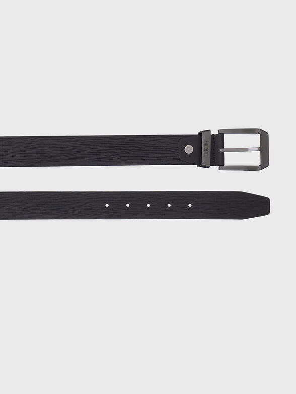 Textured leather belt  - 2