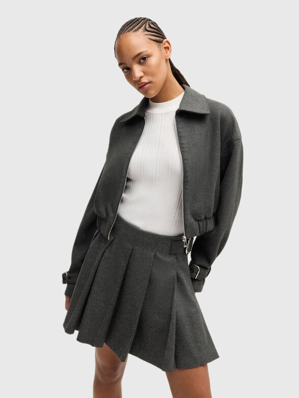 AMISURI cropped jacket with cuffs - 0