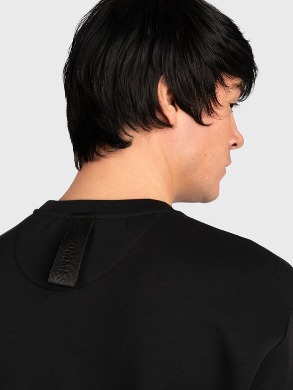 Black sweatshirt with metal accents - 6