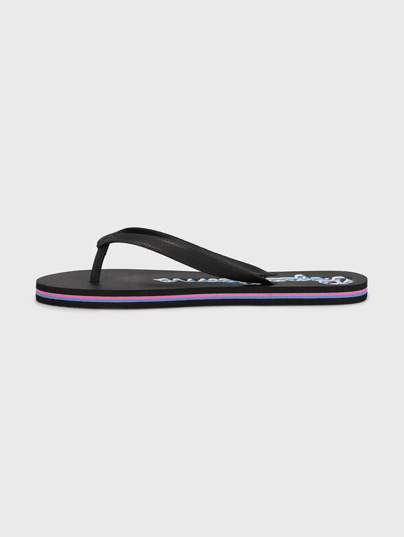 BAY BEACH black slippers  - 4