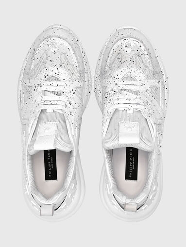 White sneakers with splash effect - 5