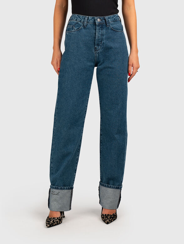 High waisted straight jeans - 1