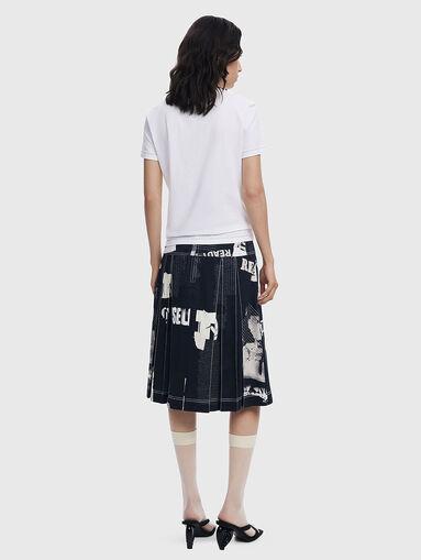 T-shirt with newspaper print and logo - 3