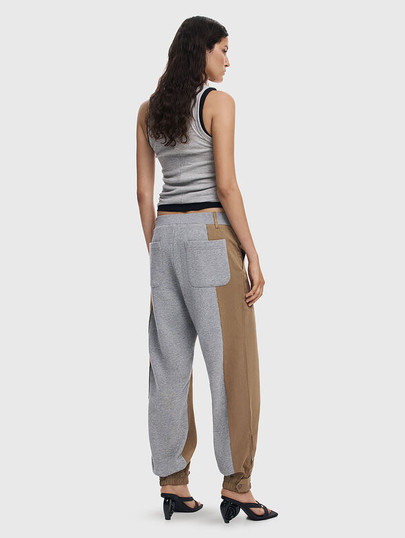 Pants with contrasting textures  - 2