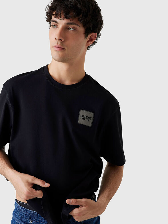 Cotton T-shirt with logo embroidery - 4