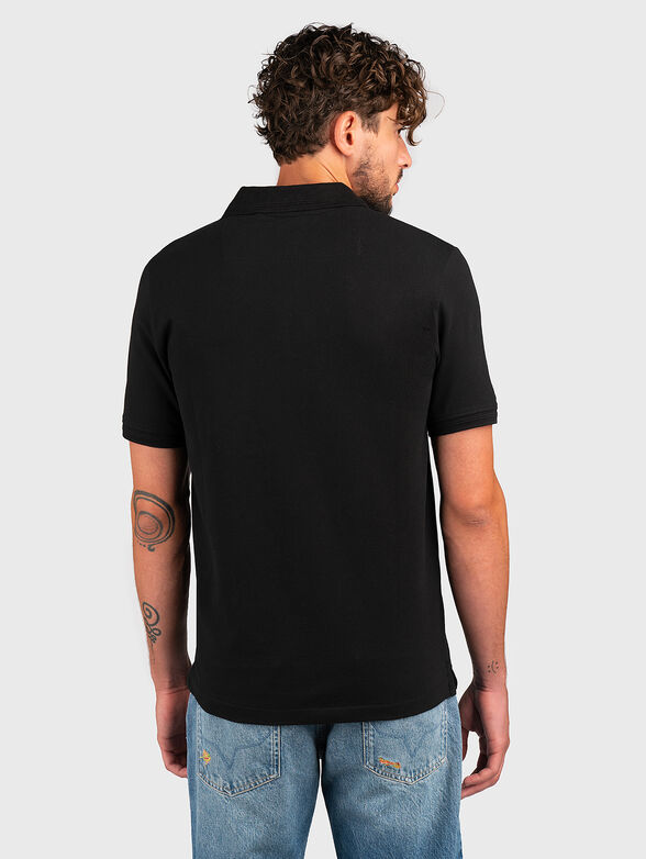 Black cotton polo-shirt LYLE  - 3