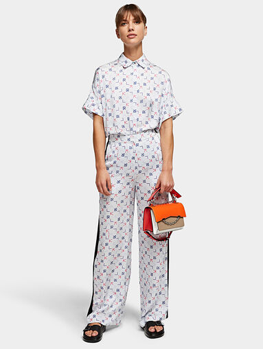 KARL ARCADE Trousers with logo print - 5