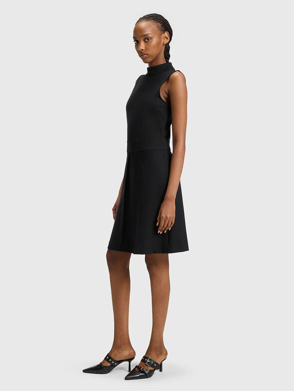 Sleeveless dress in black - 1