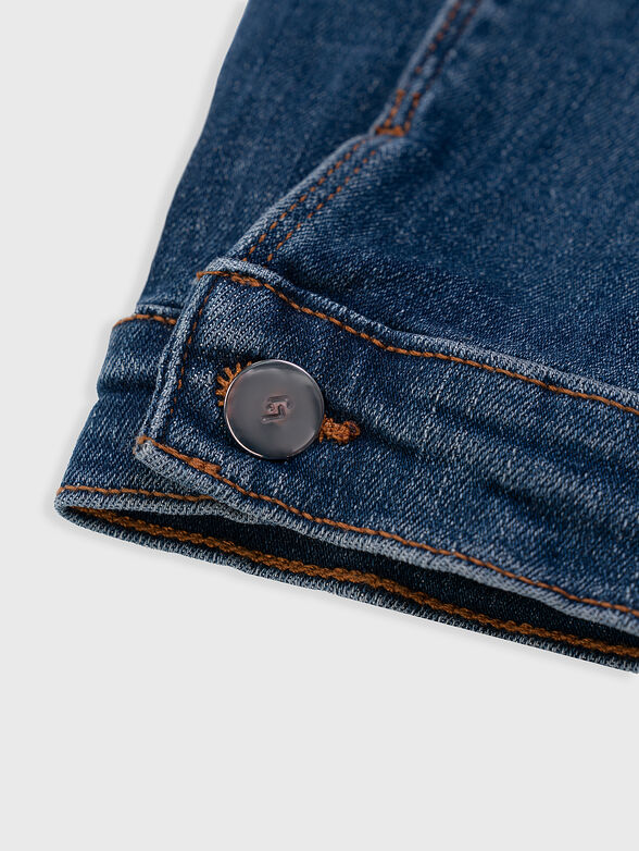 Cropped denim jacket - 3