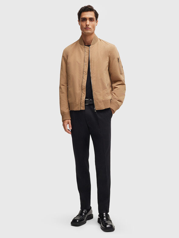 H-COMBER beige bomber jacket - 2