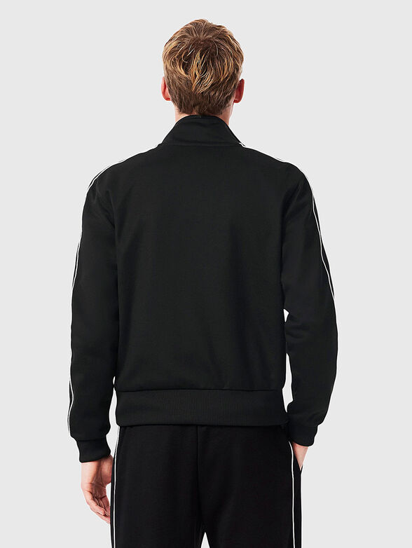 Sweatshirt with logo accent in black - 3
