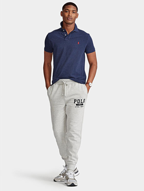 Cotton polo-shirt with logo embroidery - 3