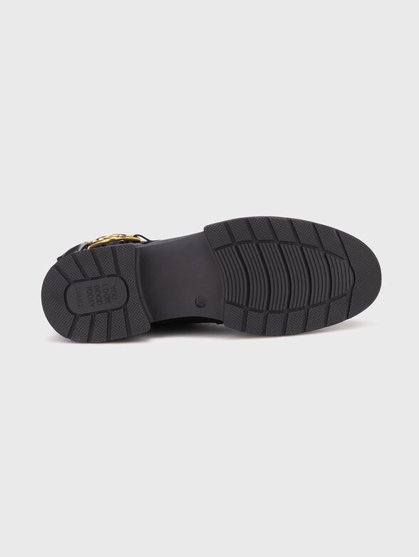 KIMBERLY GLAD ankle boots with gold logo - 5