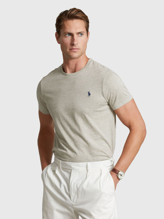 Cotton T-shirt with logo  - 1