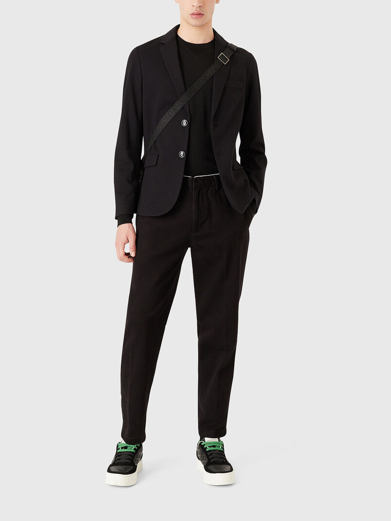 Cotton trousers with logo - 3