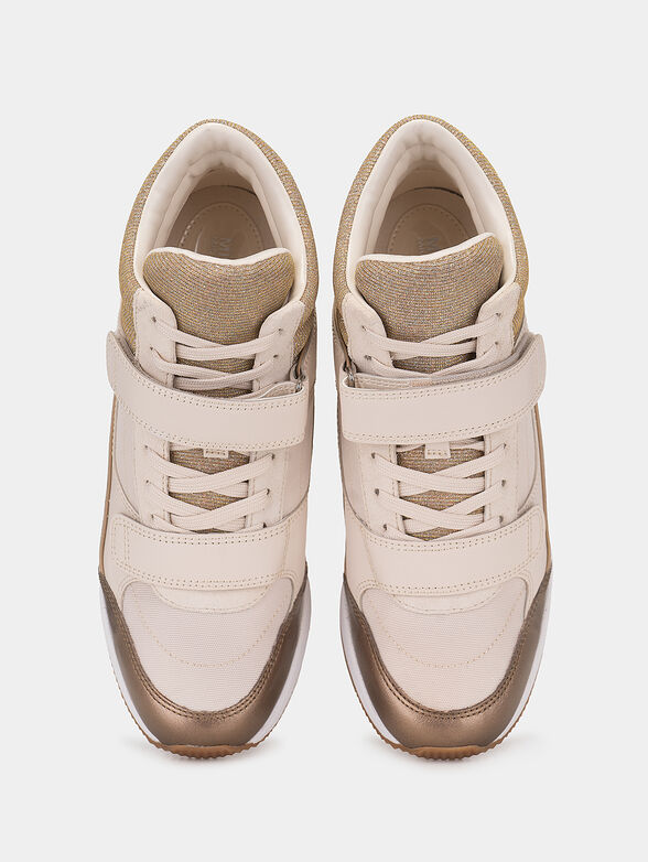 Platform sneakers with glitter effect - 6