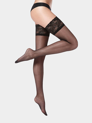 COLLANT stockings with lace - 1