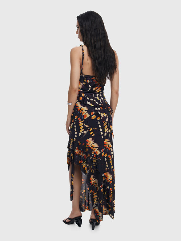 PAPILLON print midi skirt - 2