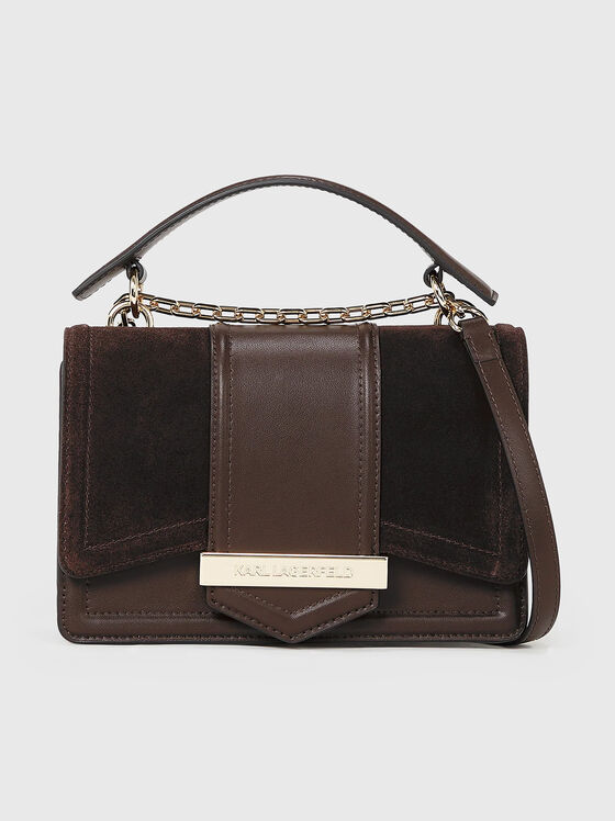 Кожена кросбоди чанта K/NOVA - 1