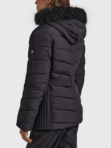 Black jacket with belt  - 3
