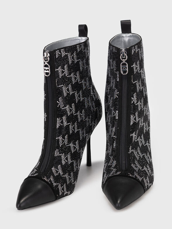 SARABANDE II ankle boots with applique rhinestones - 6