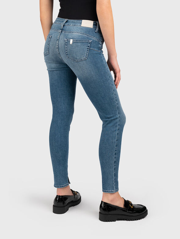 Skinny jeans with appliqued logo - 2