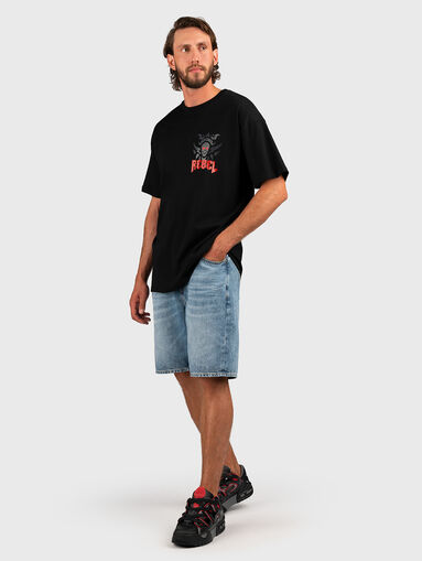 Round neck oversized T-shirt - 4