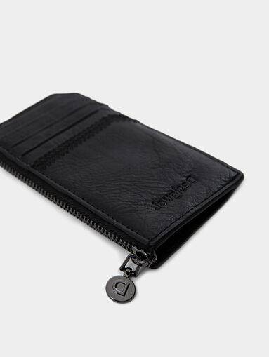 Black card holder made of eco leather - 3