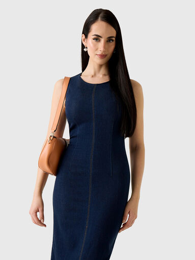 Denim midi dress - 5