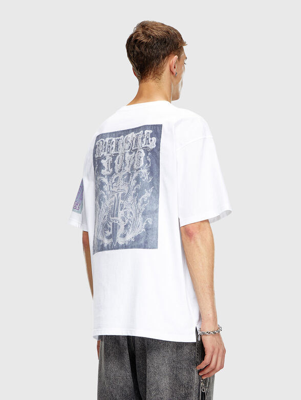 T-BOXT-SLITS-Q10 black T-shirt with patches - 2