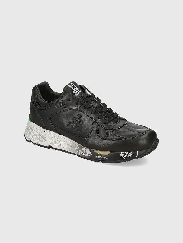 MASE  leather sports shoes with logo - 5