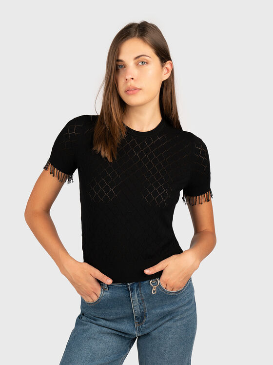 Slim short sleeve sweater - 1