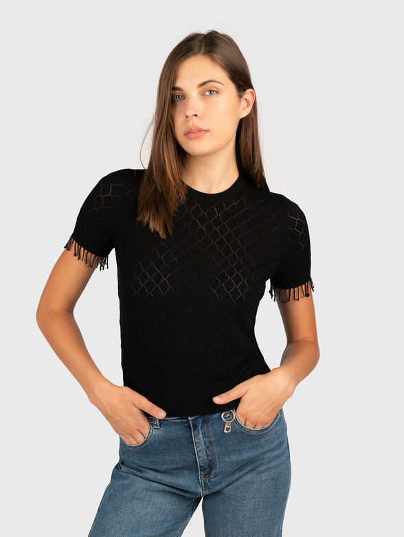 Slim short sleeve sweater - 1