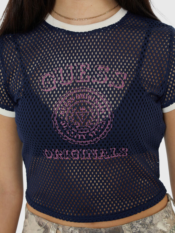 Mesh T-shirt with logo - 4