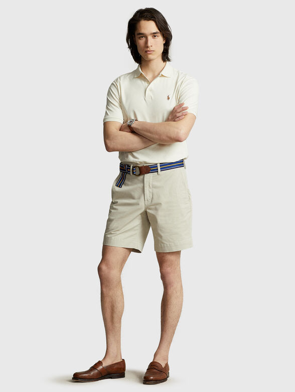 Ecru cotton Polo Shirt  - 1