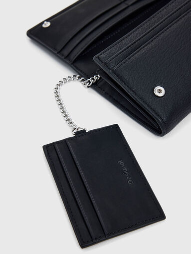 Wallet with floral embroidery  - 3