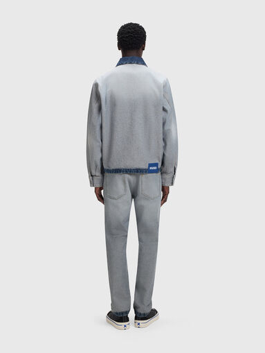 TALIAN denim jacket with zip - 3