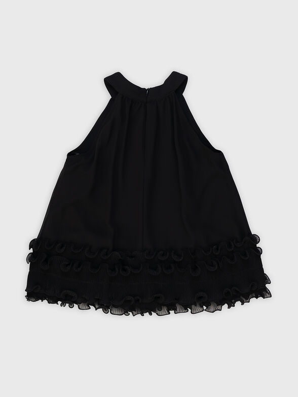 Top with ruffles in black - 2