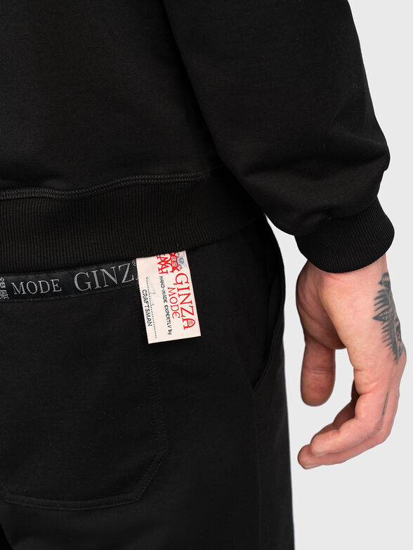 SWZ005 sweatshirt with zip and print on the back  - 3