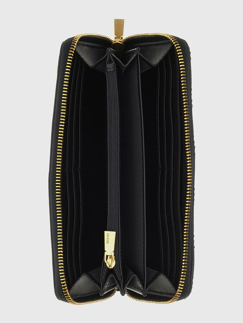 GIULLY beige wallet with quilted effect - 3